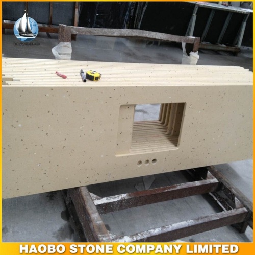 Haobo Manufacture Artificial Quartz Kitchen Countertop Factory Price