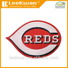 REDS embroidered patch with iron-on backing