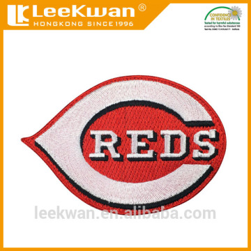 REDS embroidered patch with iron-on backing