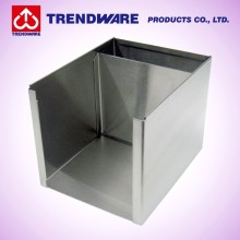 Stainless Steel Rectangle Bar Caddy - Napkin Straw Stirrer Holder