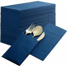 Dîner serviettes avec poche de couvercles intégrés pour l&#39;argenterie