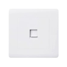 White 1 Port Ethernet Wall Panel Socket Network Panel