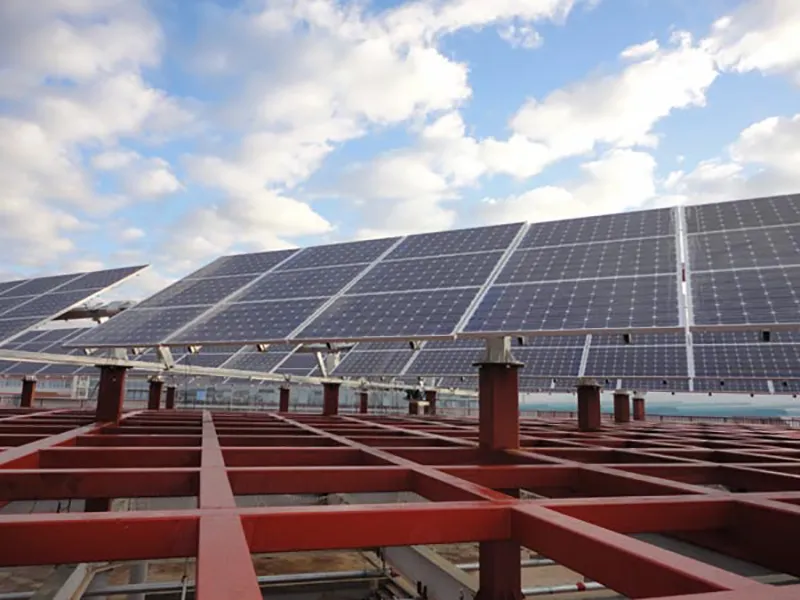 Solar Panel Flat Roof Mounting Solar Tracking System 12kw Dual Axis Solar Tracker