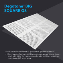 12mm square perforated gypsum boards