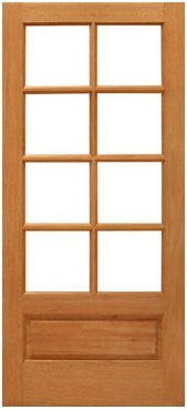 Interior French Wooden Door, Glass Door (ZY-F110)