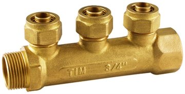 brass or bronze water manifolds