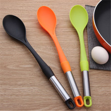 Long mixing cook spoon salad cheap nylon spoon