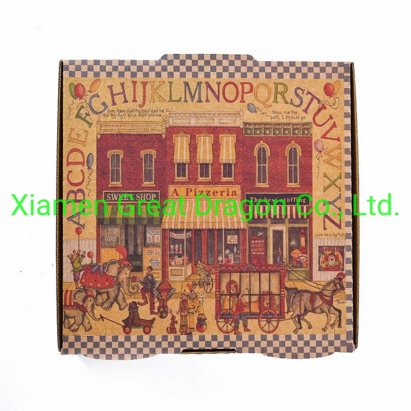 Take out Pizza Delivery Box with Custom Design Hot Sale (PZ2009222006)