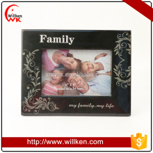 Black ceramic family photo frame