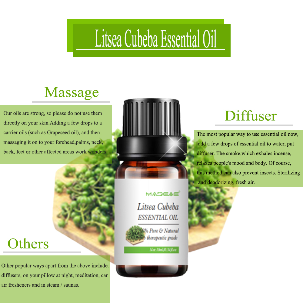 Air Freshener Essential Oil Water-Soluble Litsea Cubeba Oil