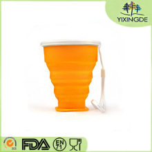 hot sale popular colorful silicone folding cup
