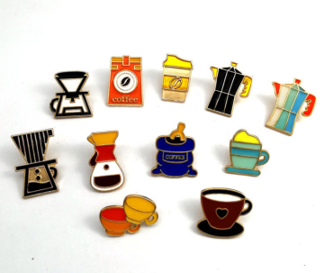 Commemorate Machine Brooch Metal Pin Badge