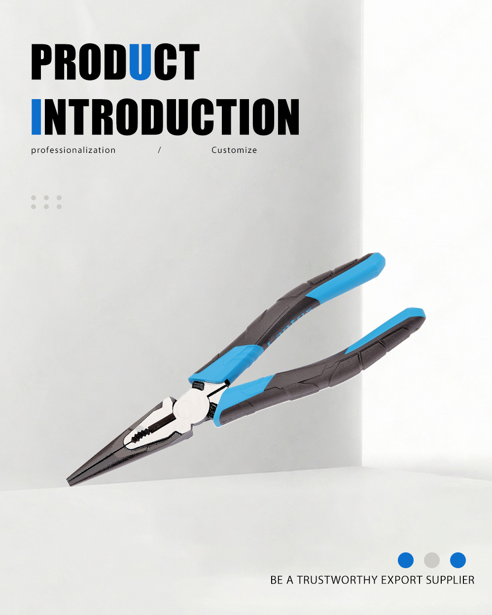 كماشة أنف بإبرة أوفست (لمسة نهائية يابانية سوداء) Offset Needle Nose Pliers (Japanese Black Finish)