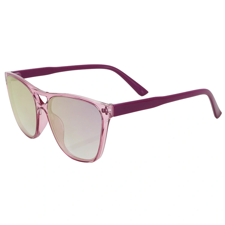 2020 Flat Lens Transparent Pink Fashion Sunglasses