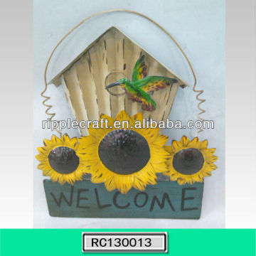 Beautiful iron sunflower wall decor