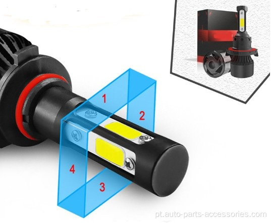 H4 H7 HB3 5000K 4300K ​​LED LED FARECTL