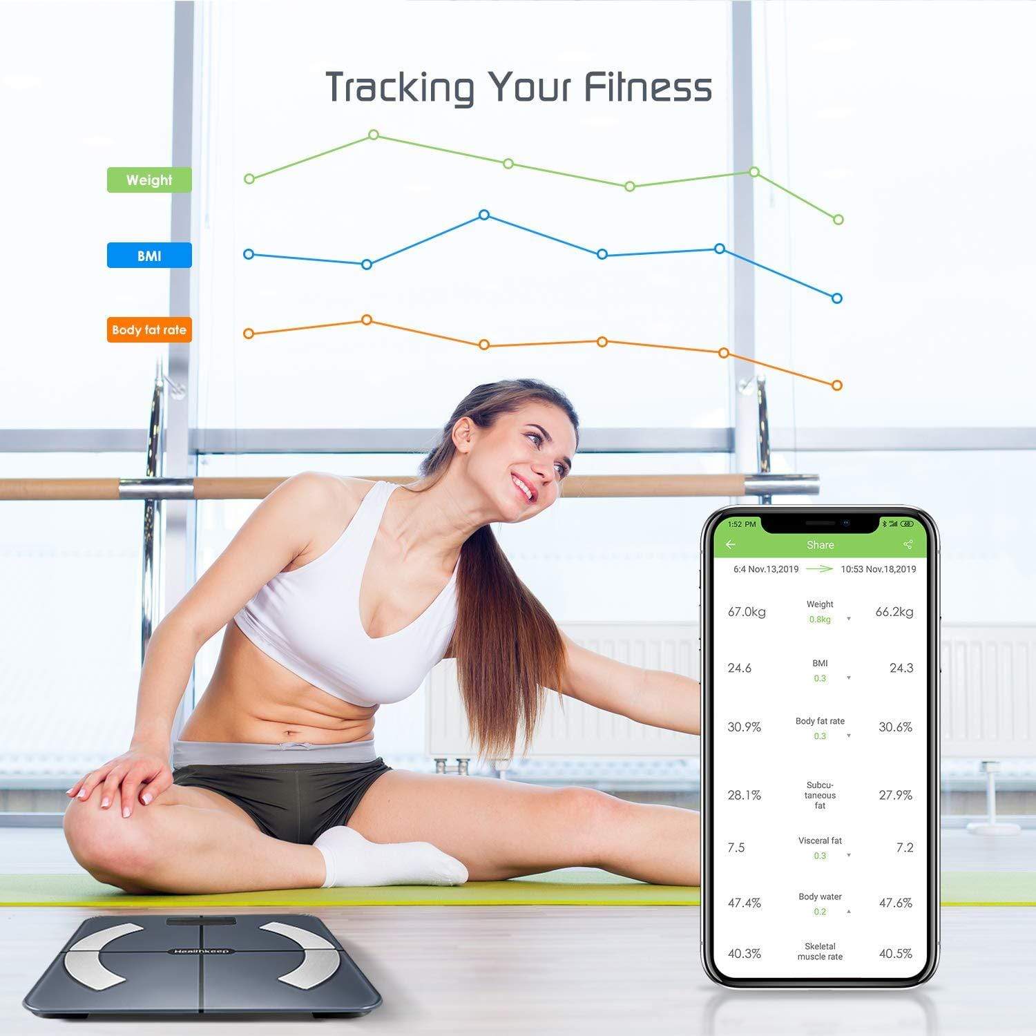 Smart Bluetooth Body Fat Scale