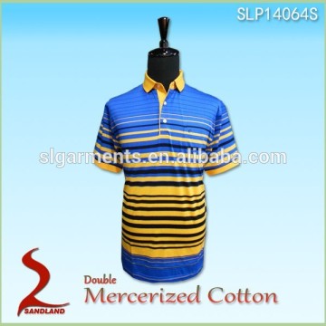 Double mercerized polo shirt