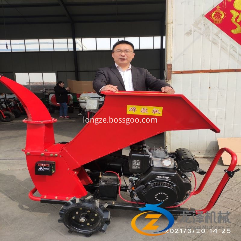 Professional 15hp trailer mounted gas chipper shredder ,chipper made in China