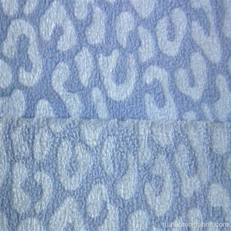 Тисненый жаккардовый матовый флисовый текстиль