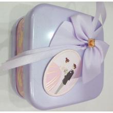 Purple sweet Wedding Tin Can