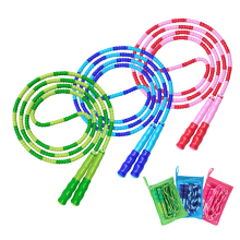 Factory Price Soft Beaded Skipping Rope - Adjustable Length PVC Jump Rope for Fitness