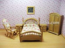 wood doll house mini furniture sets