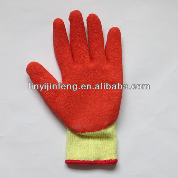 super grip orange latex coated gloves