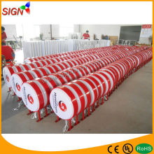 outdoor advertising waterproof formed double sided round light box