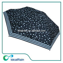 Black Midnight Starry Sky Twinkle Umbrella