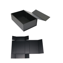 Black High-end Clothes Packaging Folding Box with Magnet