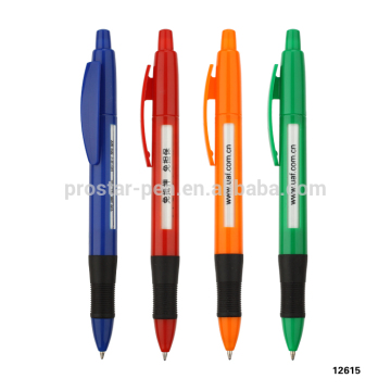 good quality plastic custom logo window message ball pen