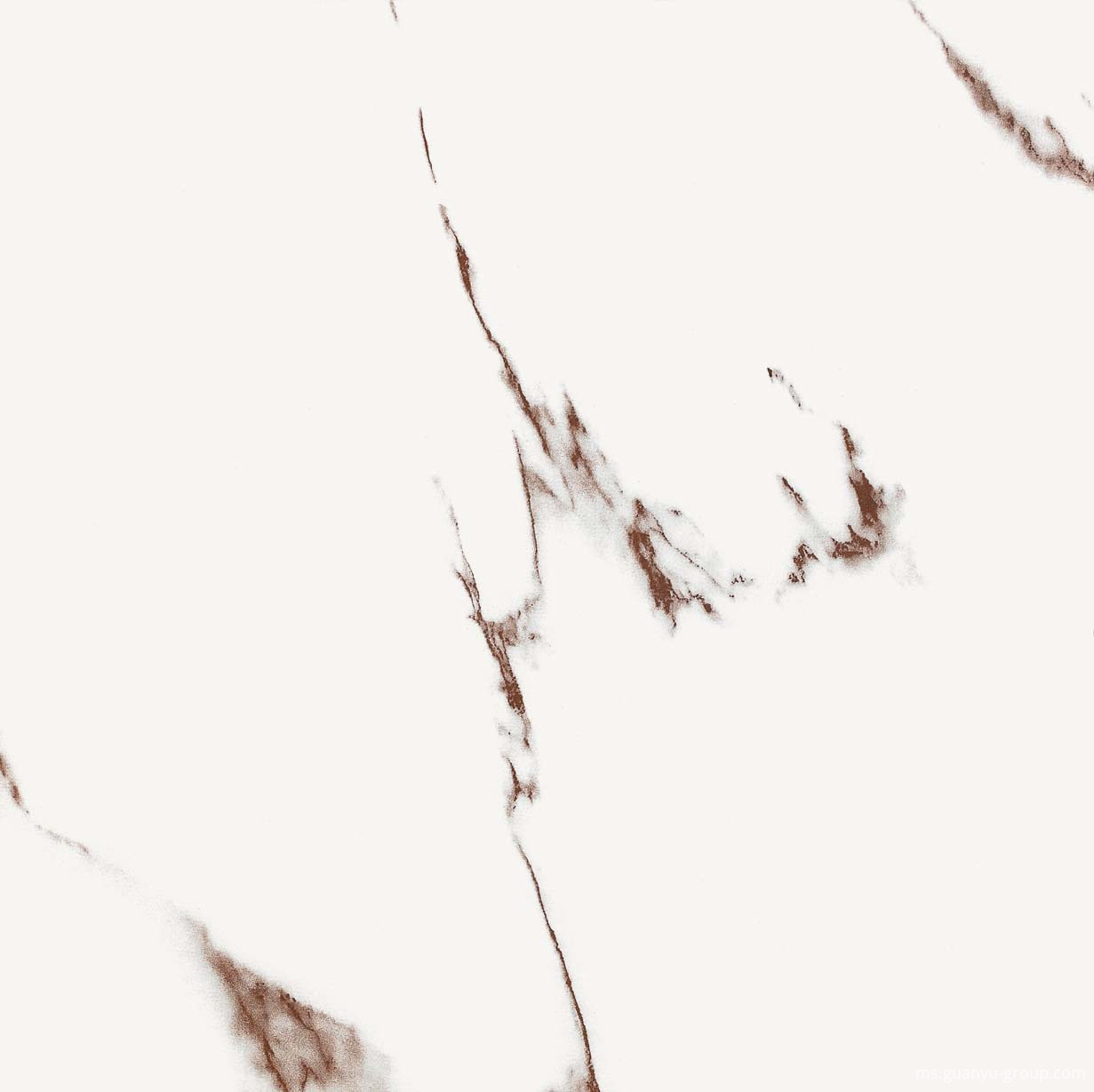 Simple White Marble Pattern Polished Tile