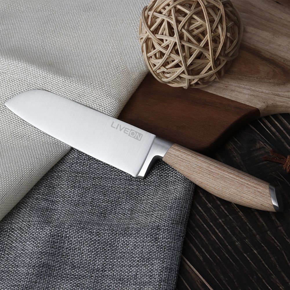 5 INCH SANTOKU NIKE ΜΕ ΧΕΙΡΟΠΟΙΗΤΟ ΞΥΛΙΝΟ ΠΑΚΚΑ