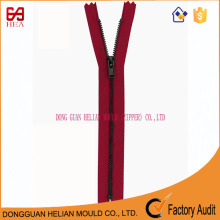 #3 polished gun color teeth metal zipper