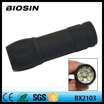 Portable 9 LED flashlight emergency flashlight