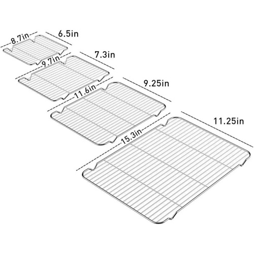 Nonstick Stainless Steel Barbecue Net Baking Cooling Rack