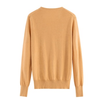 Pullover -Strick -Damen Mode -Pullover Orange