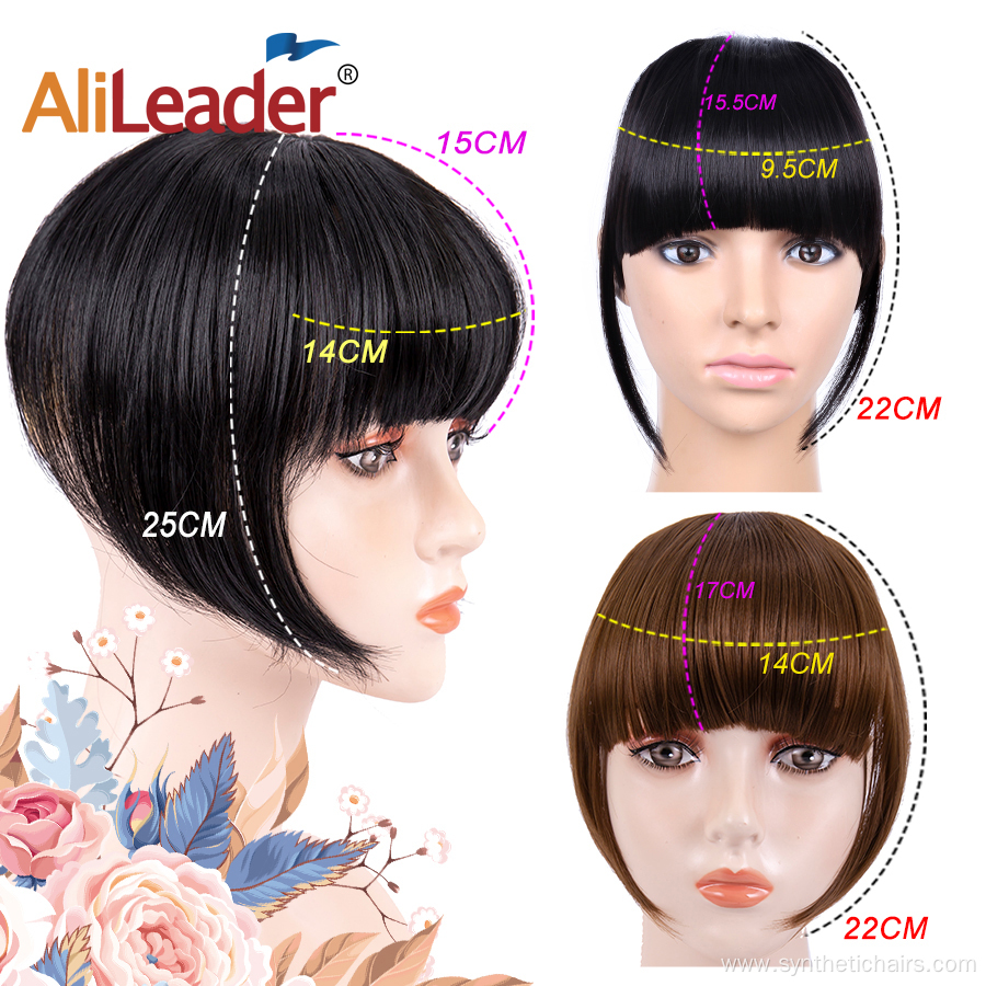 Synthetic Bangs Silk Top Synthetic Hair Topper Hairpieces