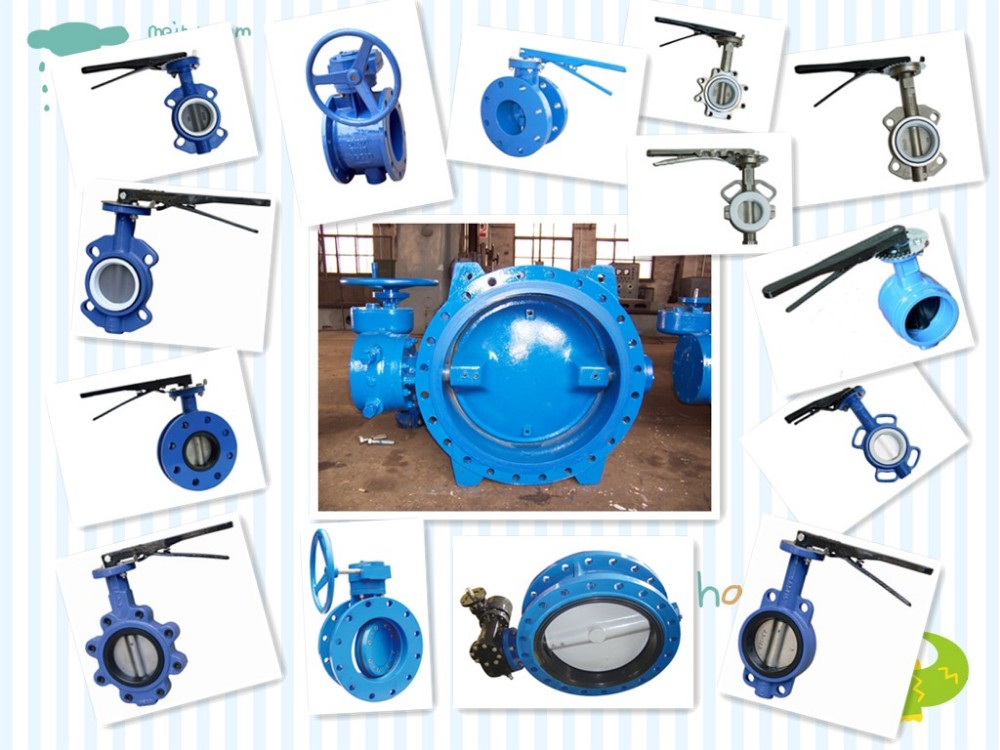 Wafer type with PTFE seat butterfly valve