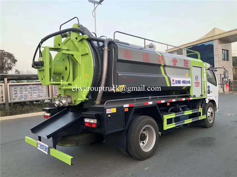 شاحنة شفط مياه المجاري فراغ دونغفنغ 170hp