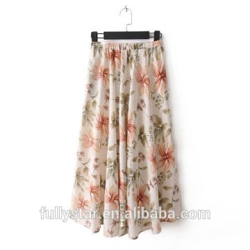 2014 fashion printed long skirts for women