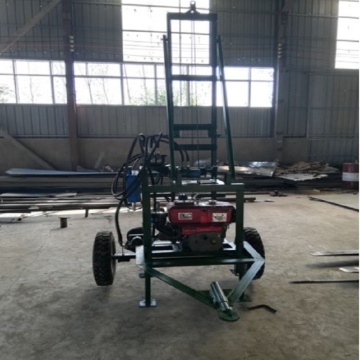 Hydraulic small portable water well drilling rig