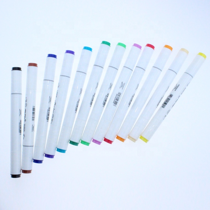 Hot sells double head Mark pen 12/24/36/48/60/80 color suit felt pen painting art animation water color pen