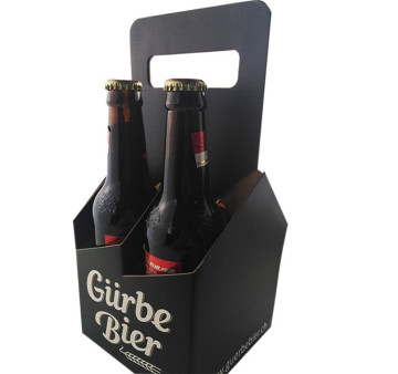 Black Colour Corrugated Wine Paper Packaging Gift Box