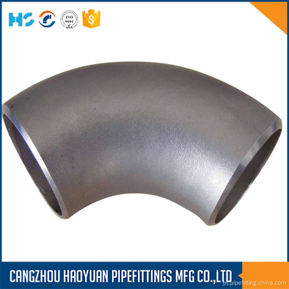 Sch40 90 graus de aço carbono Butt Welded Elbow