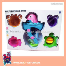 Baby bath toy waterwheel toy set