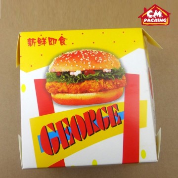 alibaba-express customized hamburger paper box