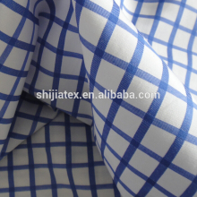 cotton poly yarn dyed dobby fabric for shirts