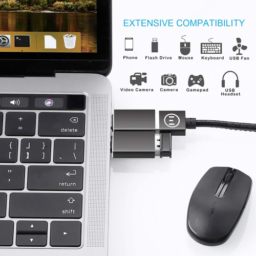 Adattatore HUB USB C 2 IN 1 Thunderbolt